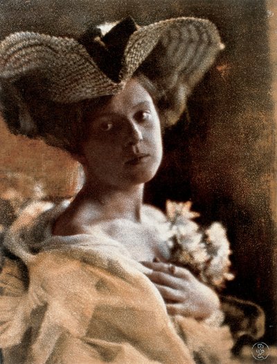 The Straw Hat by Émile Joachim Constant Puyo
